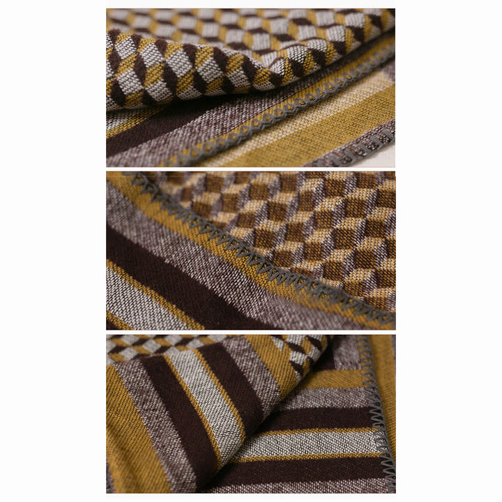 Scialle tibetano con Buddha Stones , modello classico, caldo e accogliente, da viaggio, invernale - image 7