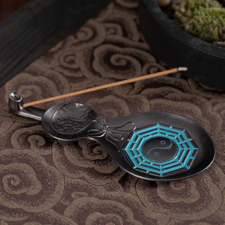 Decorazione del bruciatore di incenso di benedizione del rame di zucca Yin Yang Bagua