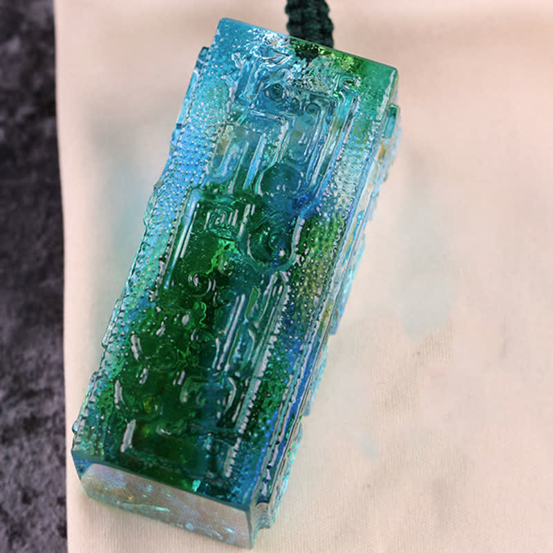 Buddha Stones Feng Shui Cristallo Liuli fatto a mano Pezzo d'arte Decorazione per la casa e l'ufficio - image 4