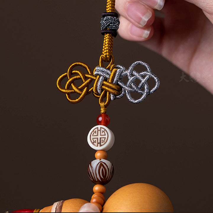 Buddha Stones Monete Feng Shui Zucca Nodo cinese Monete fortunate Cinque imperatori Denaro Ricchezza Nappe Decorazione