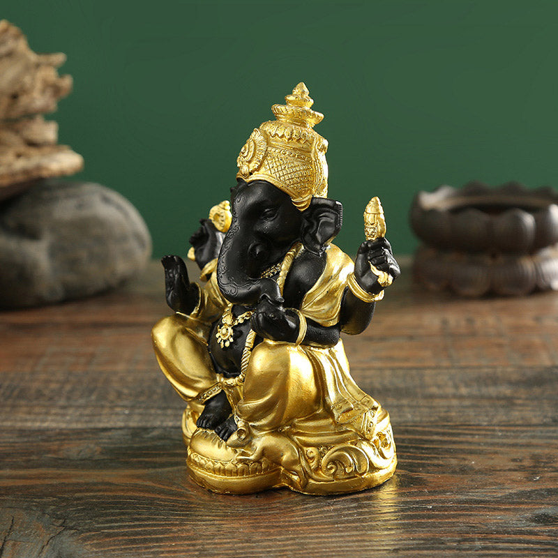 Decorazione tibetana Ganpati FengShui Buddha Stones