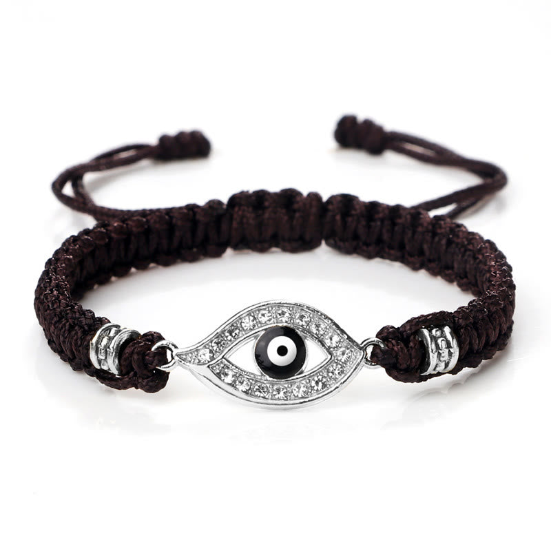 Braccialetto di corda Buddha Stones Evil Eye Keep Away Evil Spirits