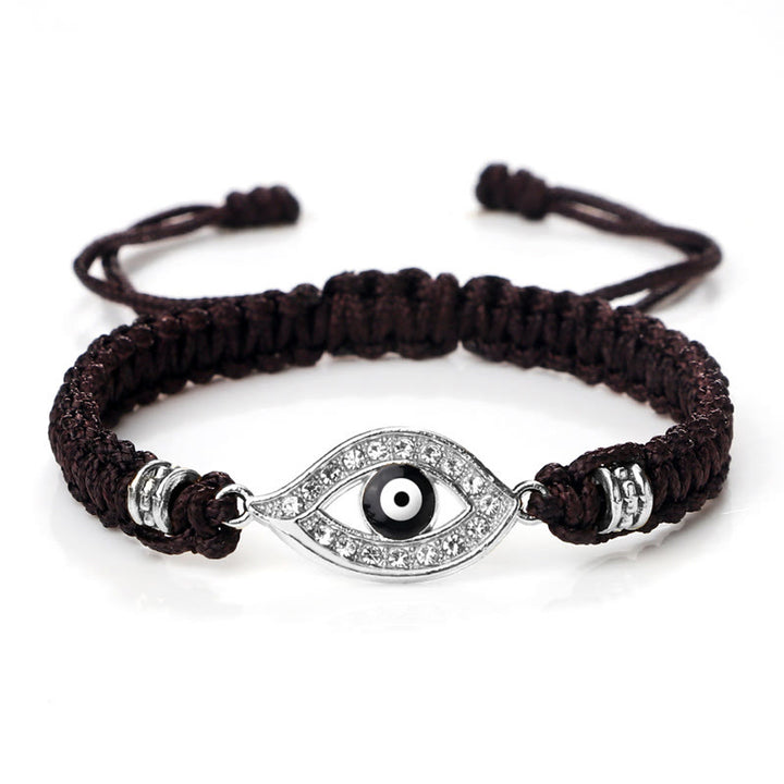 Braccialetto di corda Buddha Stones Evil Eye Keep Away Evil Spirits