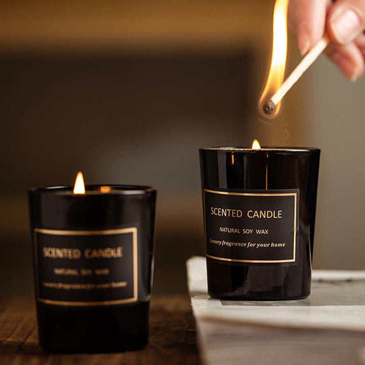 Candela di cera di soia profumata per aromaterapia con fragranza di pera e fresia Blue Bell Meditazione Preghiera - image 1