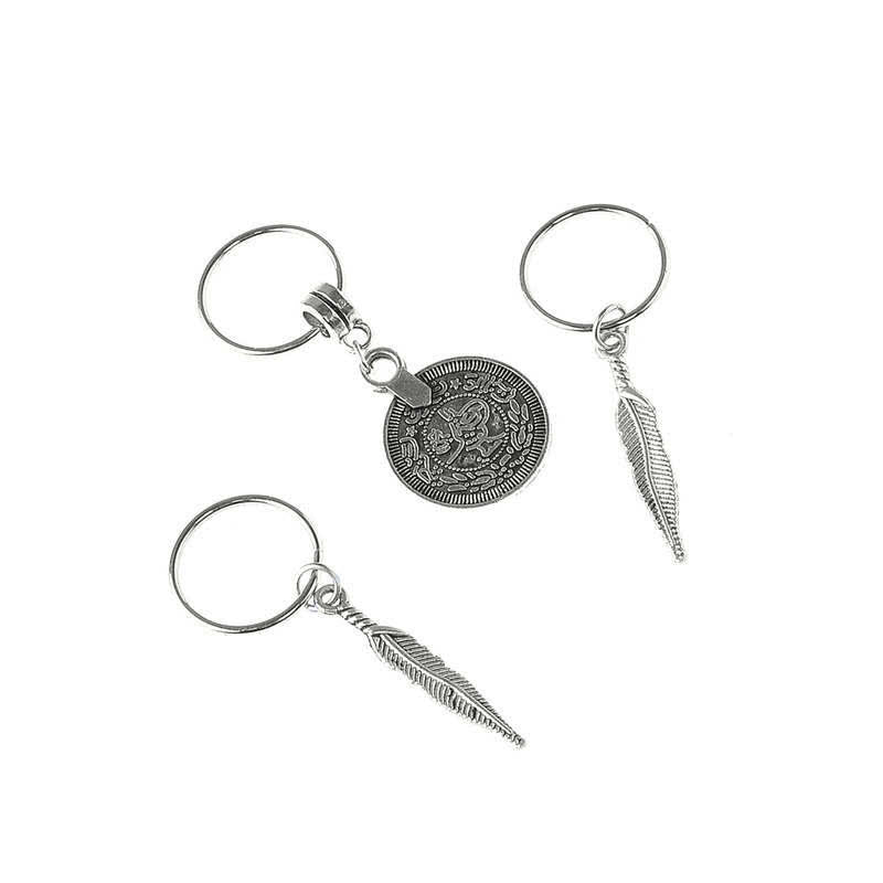 Buddha Stones Foglia antica Monete Perline Fermaglio per capelli Decorazione