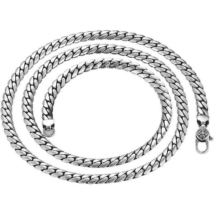 Buddha Stones Doppio Dorje Vajra Forza Punk Catena di Rame Bracciale Collana