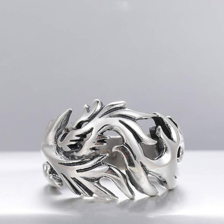 Anello regolabile con motivo a drago Buddha Stones, protezione e forza - image 14