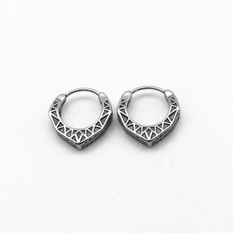 Orecchini Viking Hoop Titanium Steel Balance - image 12