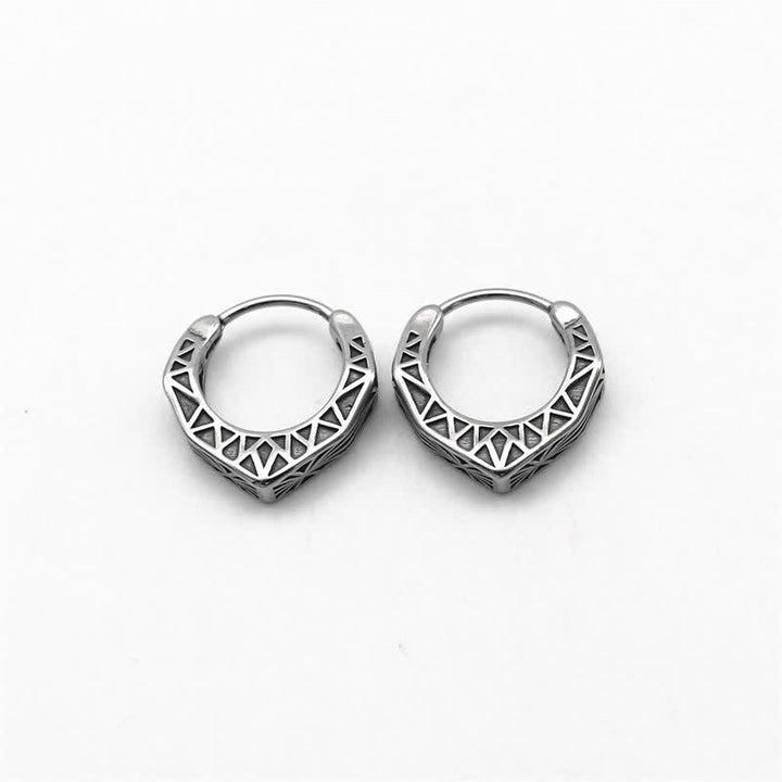 Orecchini Viking Hoop Titanium Steel Balance - image 12