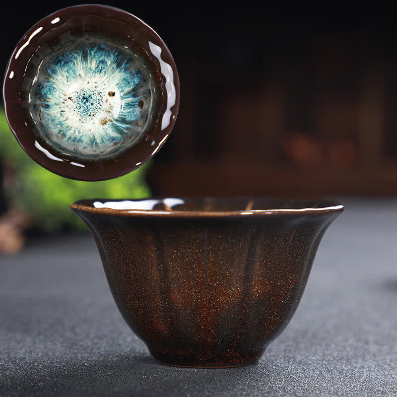 Tazze da tè in ceramica colorata con Buddha Stones, per casa e ufficio - Siena e blu - image 88