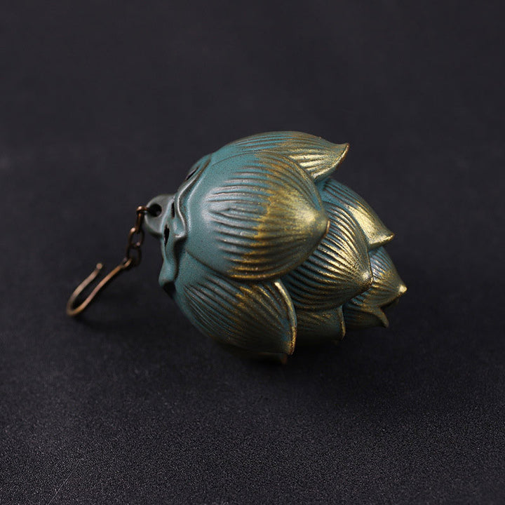 Decorazione per bruciatore di incenso sospeso Buddha Stones meditazione di loto - image 2