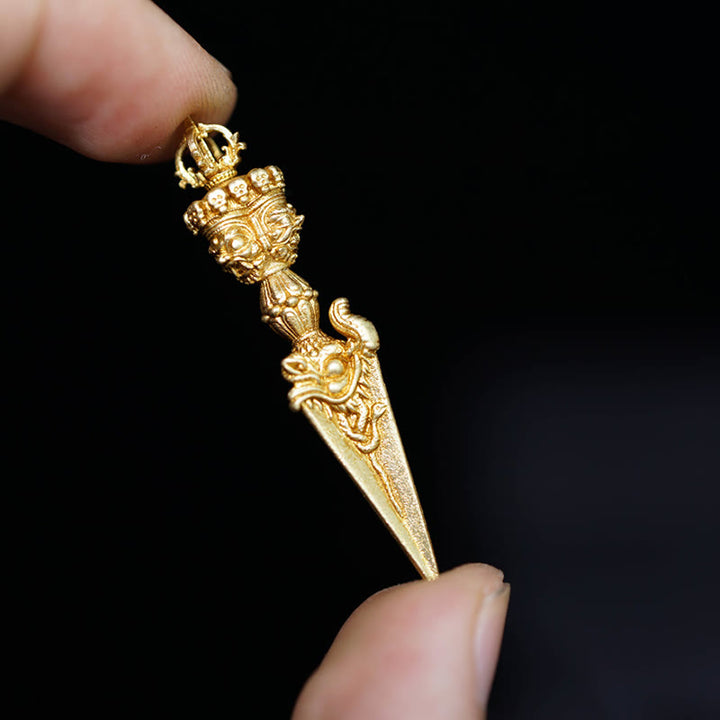 Buddha Stones Tibet Dorje Vajra Inciso Potere Spirituale Pendente Decorazione Appesa