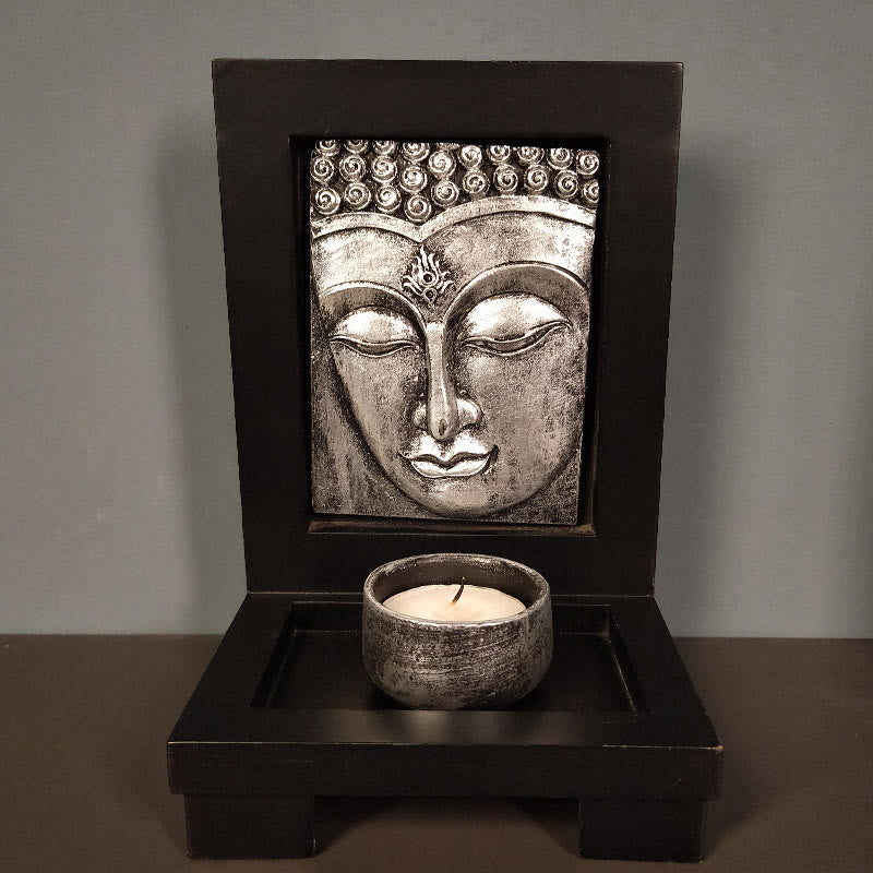 Buddha Stones Buddha Compassione Serenità Casa Preghiera Altare Zen Decorazione - Buddha d'argento - image 11