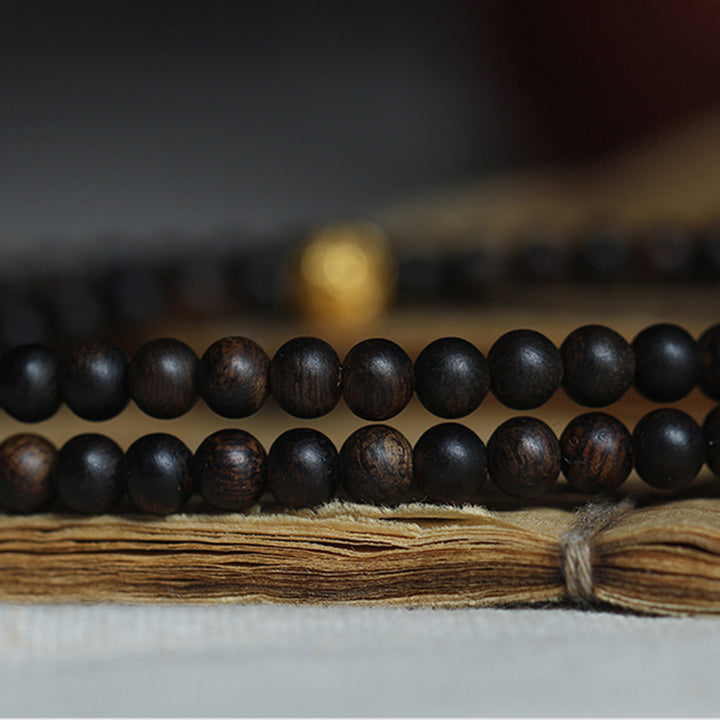 Buddha Stones 999 Oro Nha Trang Heiqinan Agarwood Ambra Agata Rossa Forza Bracciale Meditazione