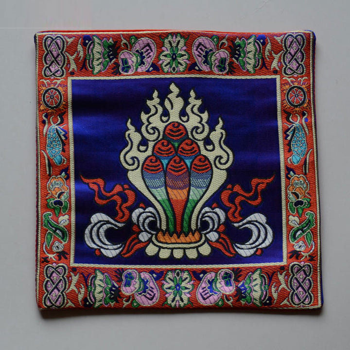 Buddha Stones Preghiera Altare Tappetino Guarigione Meditazione Vajra Simboli di Buon Auspicio