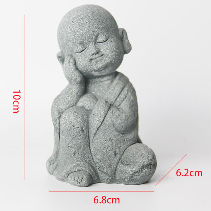 Buddha Stones Meditazione Preghiera Statua del Buddha Compassione Decorazione della casa