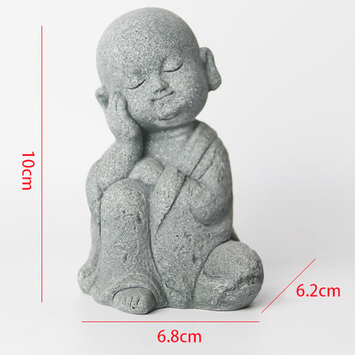 Buddha Stones Meditazione Preghiera Statua del Buddha Compassione Decorazione della casa