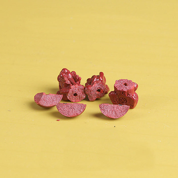 Braccialetto di perline Buddha Stones Natural Double PiXiu Cinnabar Om Mani Padme Hum Wealth Luck