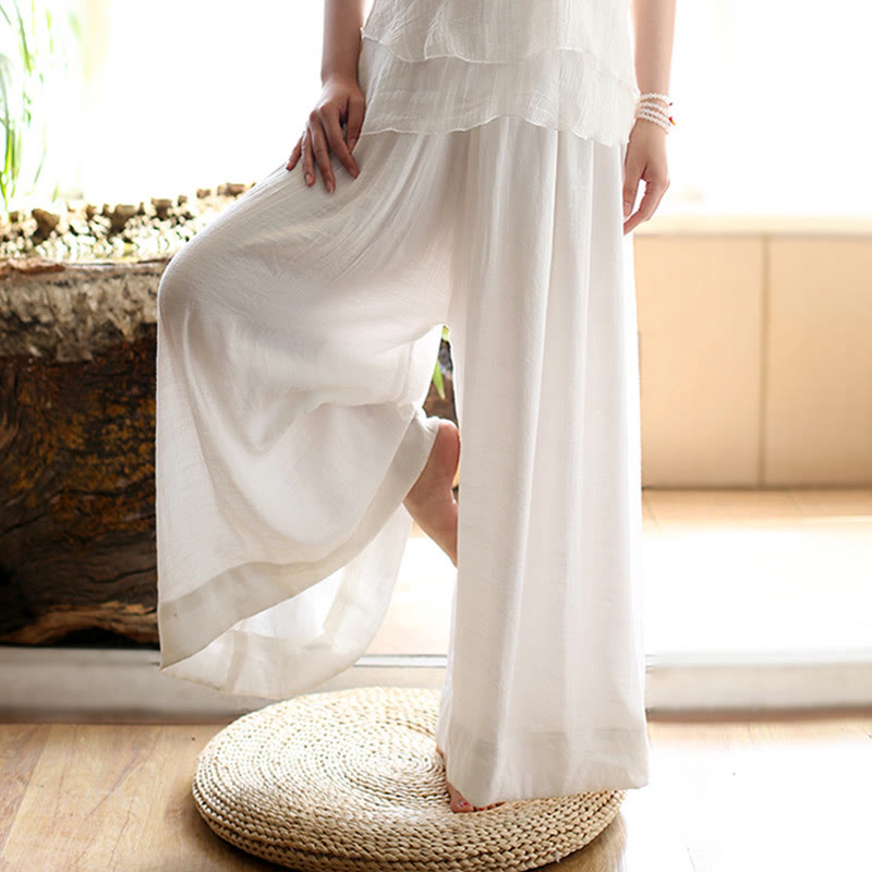 Buddha Stones Vintage Yoga Zen Preghiera Meditazione Spirituale Pratica Tinta Unita Abbigliamento Donna Set - image 4