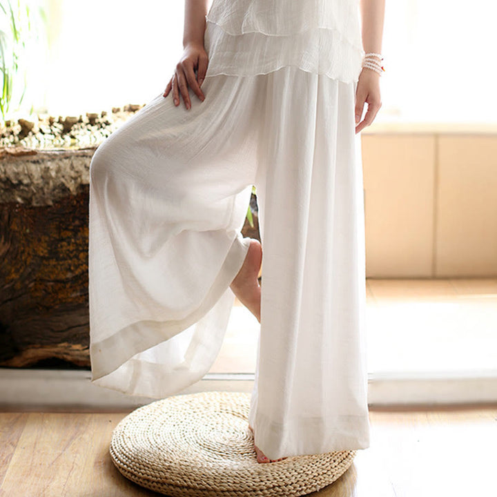 Buddha Stones Vintage Yoga Zen Preghiera Meditazione Spirituale Pratica Tinta Unita Abbigliamento Donna Set - image 4