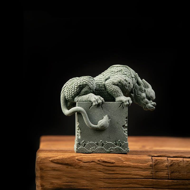 Buddha Stones Feng Shui in piedi seduto drago successo fortuna decorazione della casa - image 14