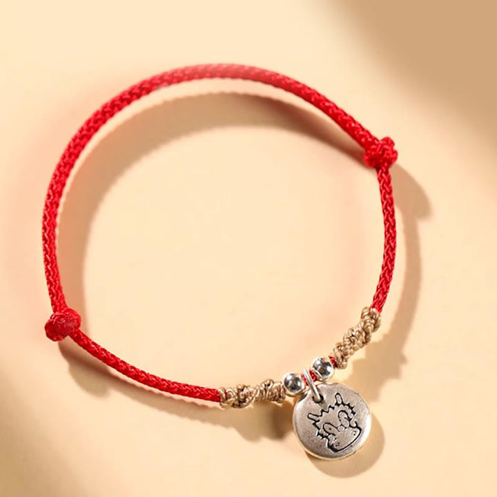 Braccialetto intrecciato con Buddha Stones a forma di ciondolo ...