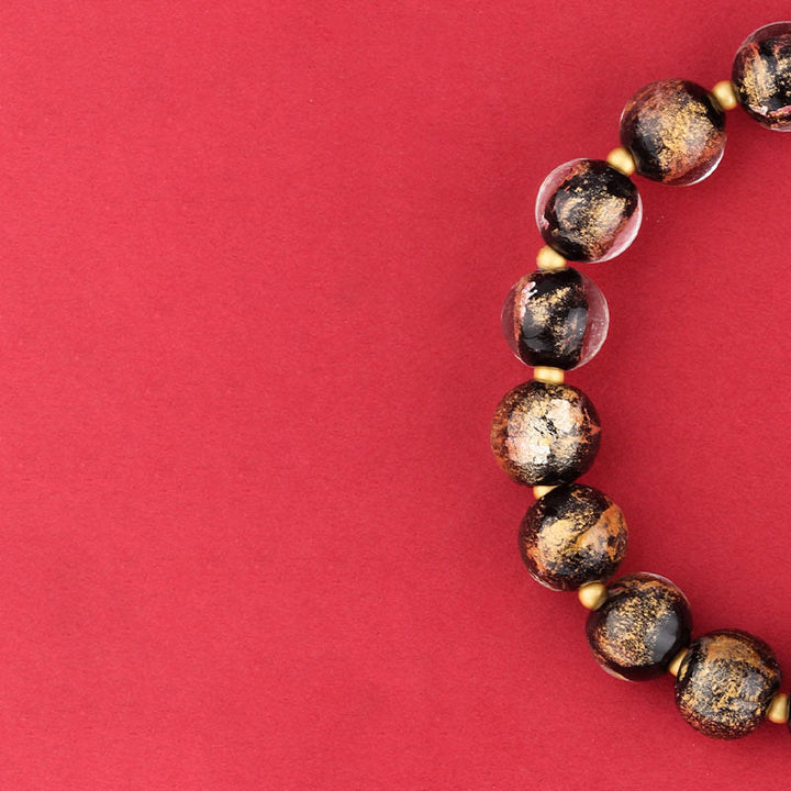 Buddha Stones Tibet Om Mani Padme Hum Fu Carattere Zucca Charm Loto Liuli Perline di Vetro Braccialetto della Fortuna