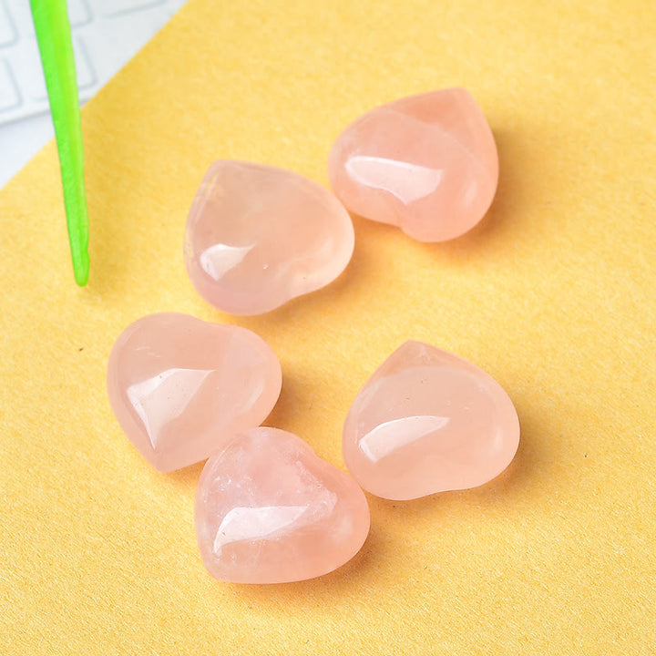 Decorazione d'amore in pietra naturale con occhio di tigre e ametista - Cristallo rosa*5 pezzi - image 4