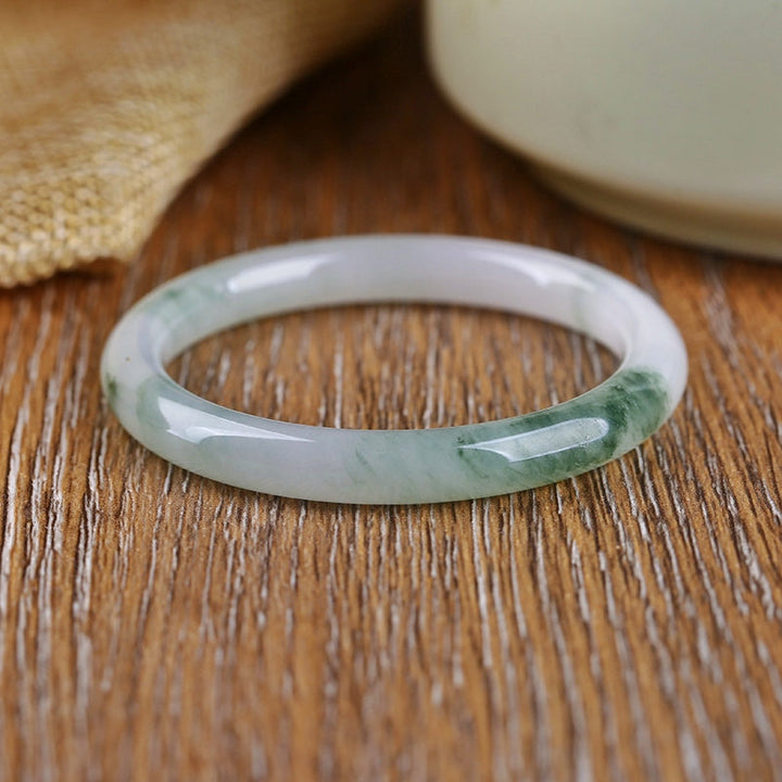 Braccialetto di protezione dell'abbondanza di giada naturale Buddha Stones