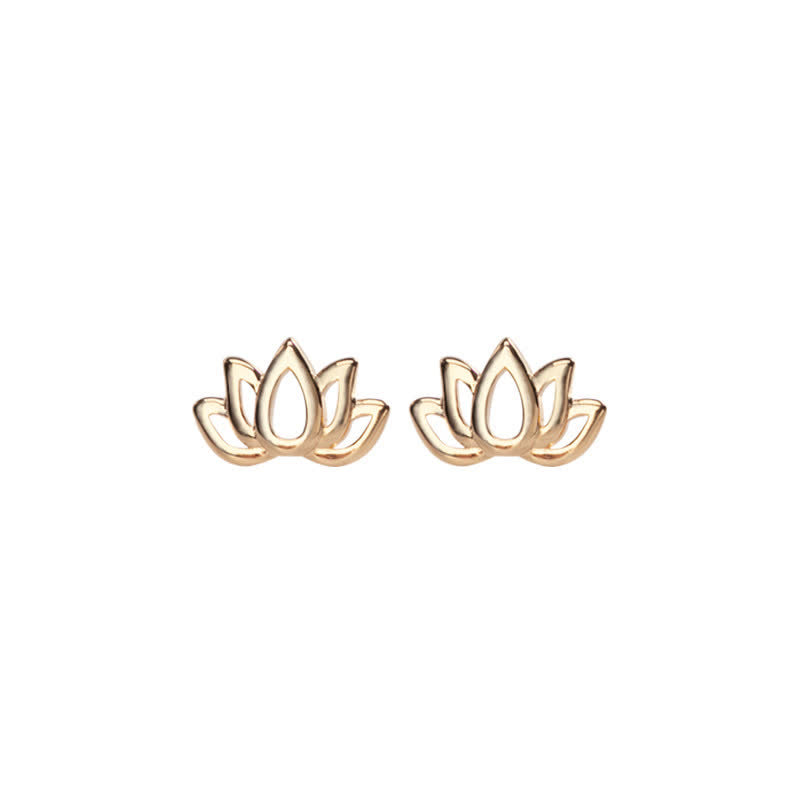 Orecchini Buddha Stones 925 Sterling Silver Lotus Flower Blessing - image 7