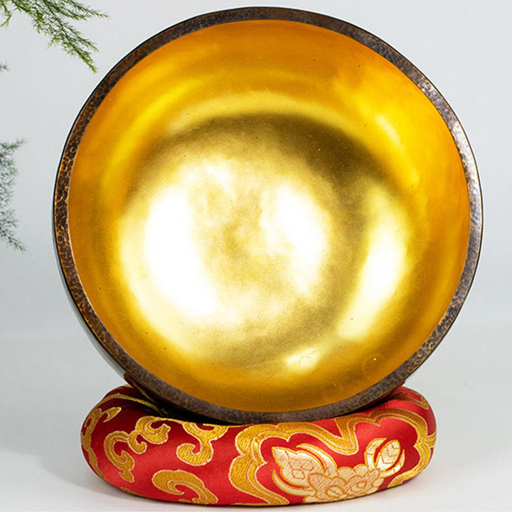 Ciotola sonora tibetana per meditazione, realizzata a mano, per guarigione, yoga e mindfulness. Set di ciotole sonore. - image 5