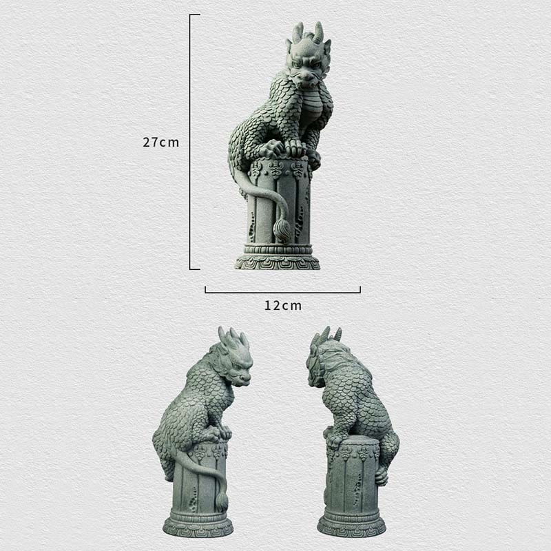 Buddha Stones Feng Shui in piedi seduto drago successo fortuna decorazione della casa