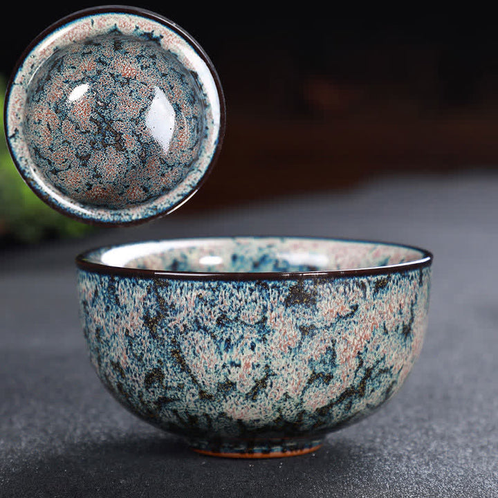 Tazze da tè in ceramica colorata con Buddha Stones, per casa e ufficio