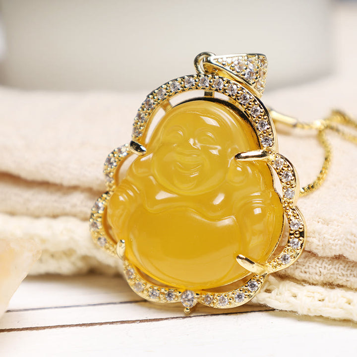 Collana Buddha Stones Buona Fortuna Buddha Ridente - image 19