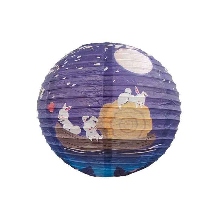 Lanterna di carta fai da te Buddha Stones Coniglio Lanterna di carta Decorazione per lanterna per la festa di metà autunno