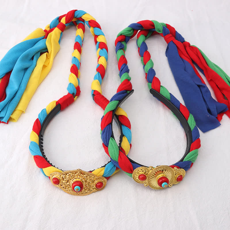 Perline colorate tibetane per capelli, decorazione per capelli, accessori per capelli - image 1