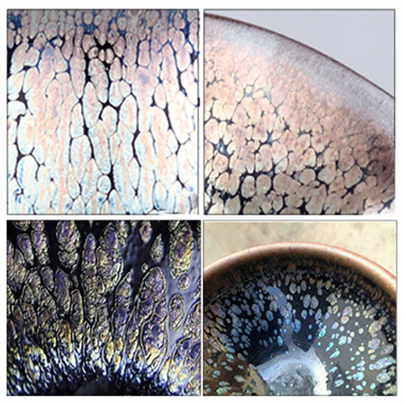 Buddha Stones fatte a mano Aurora Rainbow Design Tazza da tè cinese Jianzhan in ceramica Tazza da tè Tenmoku Kung Fu