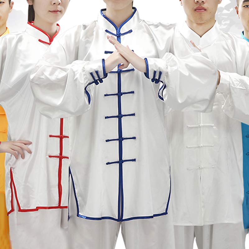Buddha Stones Modello semplice Meditazione Preghiera Spirituale Zen Tai Chi Qigong Pratica Set di abbigliamento unisex - image 1