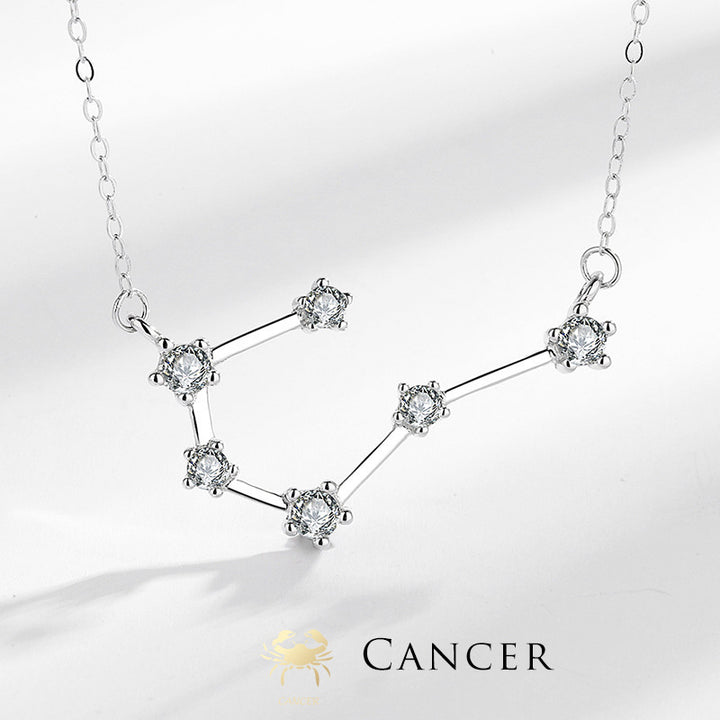 Buddha Stones 925 Sterling Silver 12 Costellazioni dello Zodiaco Astrologia Benedizione Collana Pendente