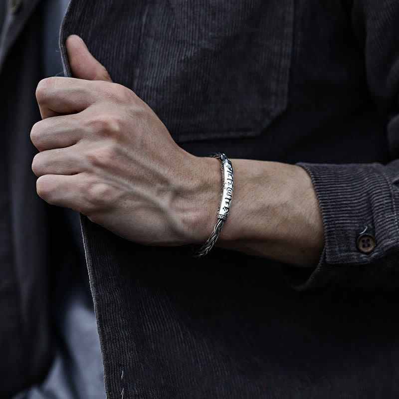 Braccialetto in rame intrecciato con motivo intrecciato in stile vichingo Buddha Stones - image 12