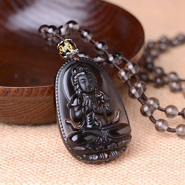 Collana di protezione in ossidiana dello zodiaco cinese
