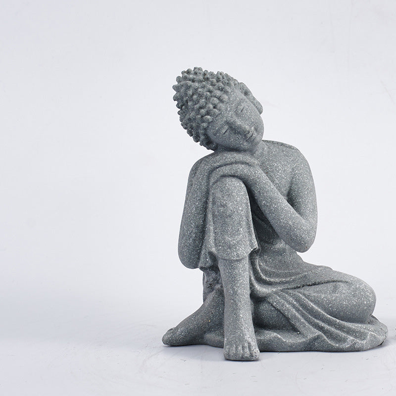 Buddha Stones Meditazione seduta Buddha Benedizione Compassione Decorazione - Piccolo - Buddha della meditazione - image 7