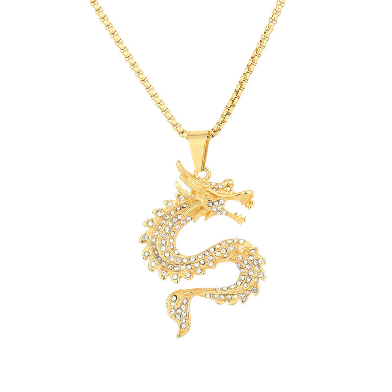 Collana con ciondolo di protezione in zircone con drago dello zodiaco cinese Buddha Stones - image 5