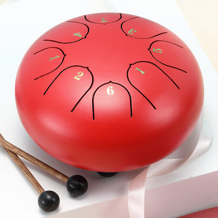 Kit di batteria yoga per meditazione e guarigione sonora con tamburo in acciaio - Rosso - image 4