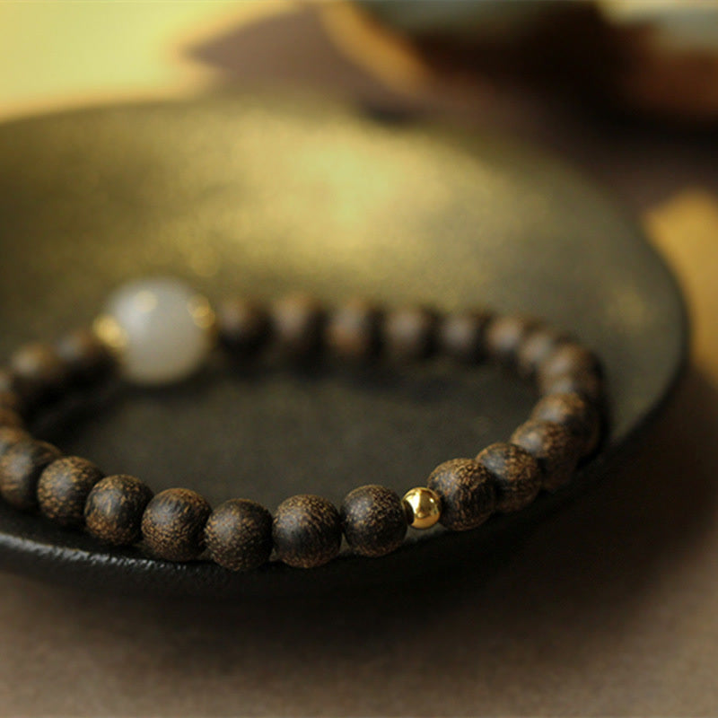 Bracciale Buddha Stones Agarwood Jade Forza Calma