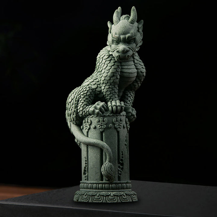 Buddha Stones Feng Shui in piedi seduto drago successo fortuna decorazione della casa