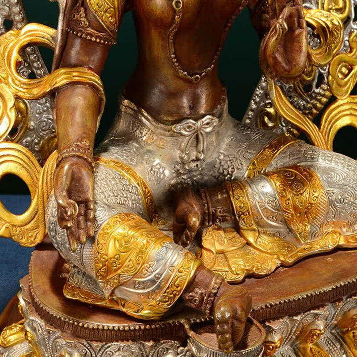Decorazione della statua in rame della speranza di Tara Verde del Bodhisattva - image 11
