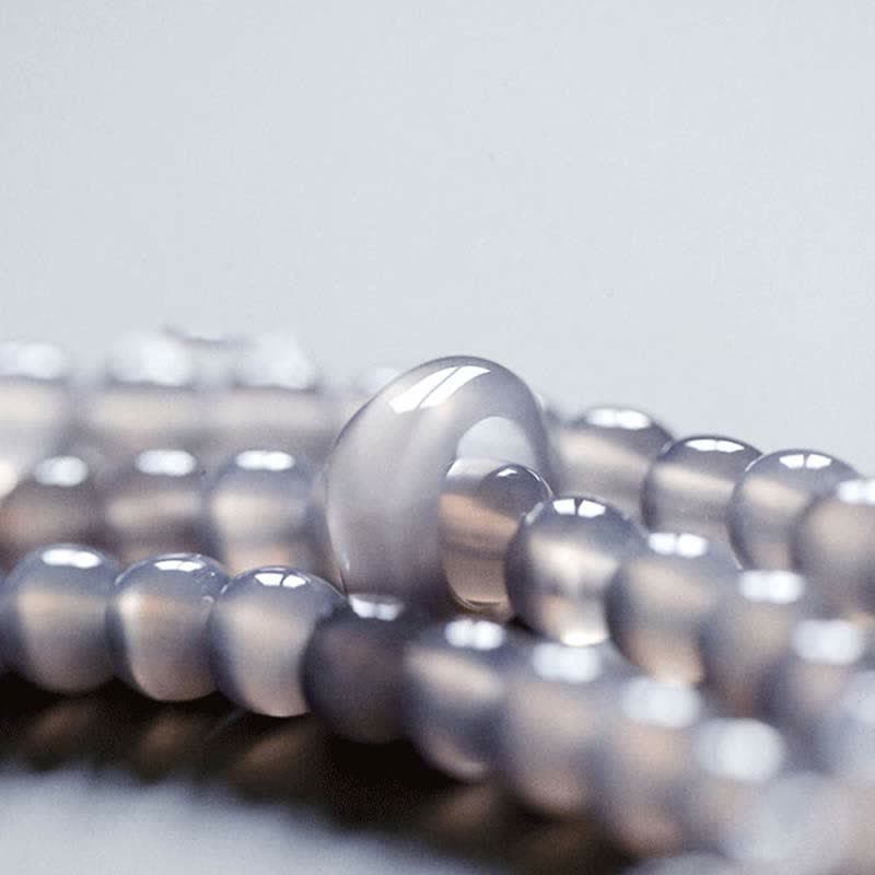 Braccialetto di guarigione con cristallo di ametista naturale e meditazione