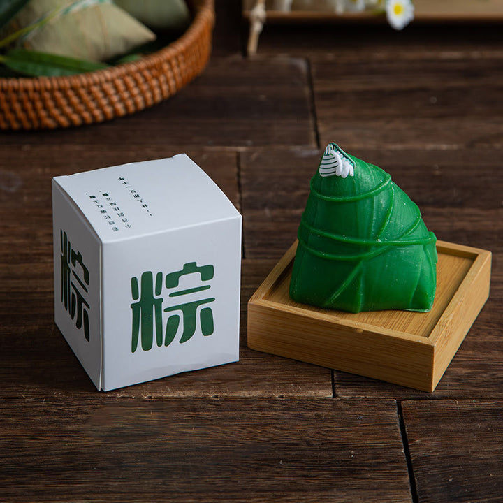 Buddha Stones Dragon Boat Festival Zongzi Modello Candela Profumata Regalo Per Famiglia Amici