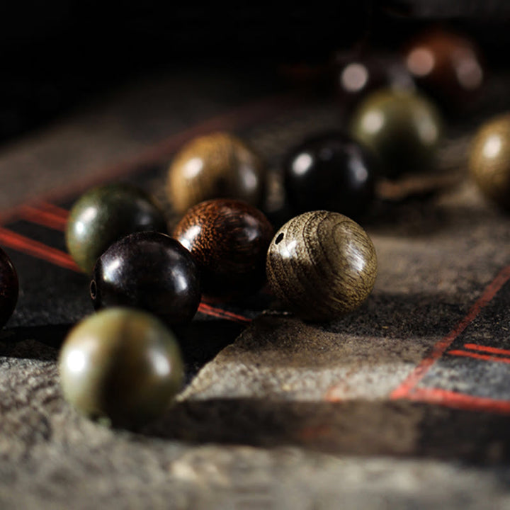 Buddha Stones Buddha Cure in argento sterling 999 con piccole foglie di sandalo verde e sandalo rosso - image 2